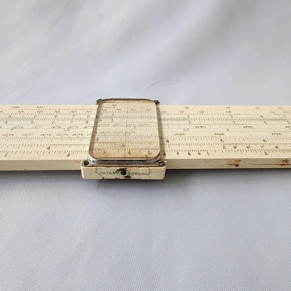 Keuffel & Esser Slide Rule w/ Leather Case Vintage K&E 307310 Darmstadt System - Picture 6 of 8